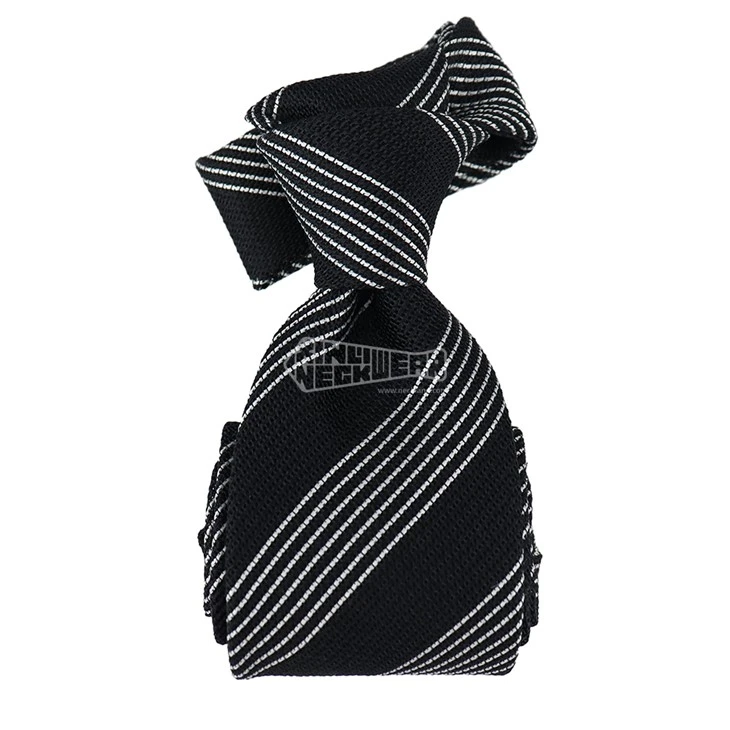 Black Silk Grenadine Tie